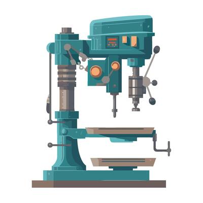 Automated machinery in a steel factory isolated