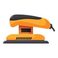Electric sander power tool for sanding wood using electricity vector