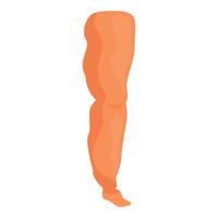 Human leg showing signs of elephantiasis with swelling in lower limb vector