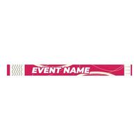 Red event wristband with abstract design for branding vector