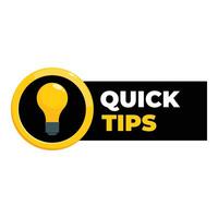 Light bulb is giving you quick tips vector