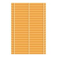 Bamboo mat for rolling sushi and making rolls icon, flat style vector