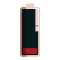Battery icon showing low charge level vector