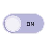 On off switch button showing power control vector