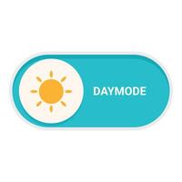 Day mode button showing daytime and nighttime vector
