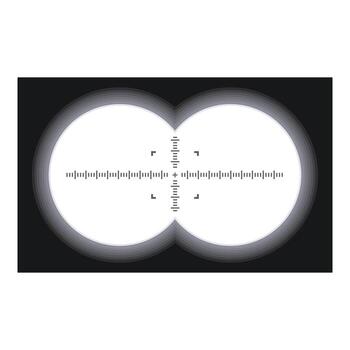 prismáticos ver enfoque en objetivo utilizando punto de mira monumentos vector