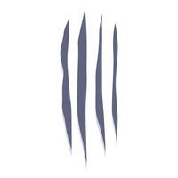 Four sharp claw marks slashing through the background vector