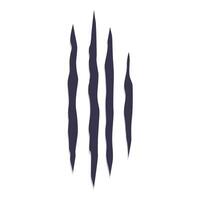 Four claw marks slashing through background leaving damage vector