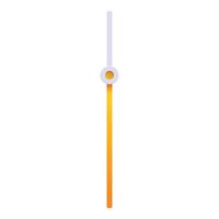 Vertical slider moving up with gradient from orange to white vector