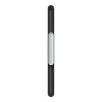 Black ui loading bar with metallic element showing progress vector