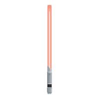Red lightsaber glowing in the dark with no background vector