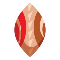 African tribe shield depicting colorful abstract shapes for protection and security vector