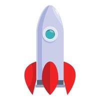 Cartoon rocket is standing by to launch into space vector