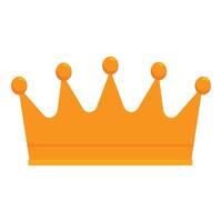 Golden crown representing monarchy and power on white background vector