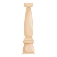Classic column standing tall as symbol of ancient greek architecture vector