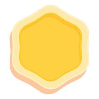 Honeycomb dripping with fresh honey isometric icon vector