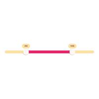 Price slider showing increasing cost with round button vector