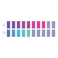 Data driven chart showing market trend analysis with gradient color scheme vector