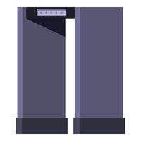 Metal detector gate for security checking at entrance vector
