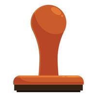 Rubber stamp standing on white background vector