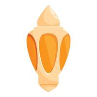Ramadan lantern shining with warm light vector
