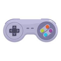 Retro game controller offering entertainment and fun vector