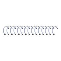 Metal spiral binding for notebook or calendar binding vector