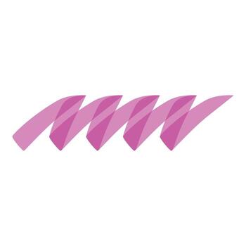 Pink highlighter strokes creating abstract zig zag pattern vector