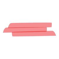 Pink highlighter strokes creating abstract shape design element vector