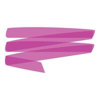 Pink highlighter strokes emphasizing important information vector