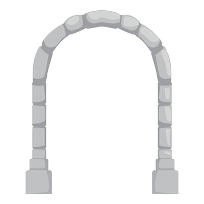 Classic stone archway is standing tall