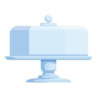 Empty cake stand waiting for delicious pastry dessert vector