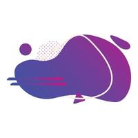 Abstract fluid shape with gradient colors creating modern design element vector