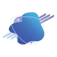 Modern design element featuring an abstract liquid shape vector