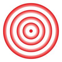 Red and white concentric circles creating target effect background vector
