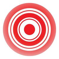 Red gradient background with circles creating target effect vector