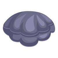 Giant clam shell resting with valves closed vector