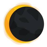 Solar eclipse showing corona around the sun vector