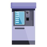 Modern atm machine displaying withdraw options vector