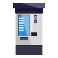 Modern vending machine displaying products for sale vector