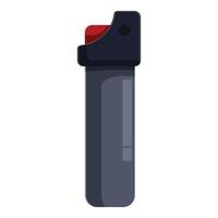 Black pepper spray protecting from attacker vector