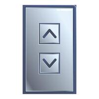 Elevator button panel showing up and down arrows vector