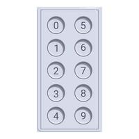 Elevator buttons panel showing floor numbers for navigation vector