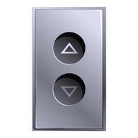 Modern elevator button panel showing up and down arrows vector