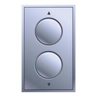 Elevator button panel showing up and down arrows vector