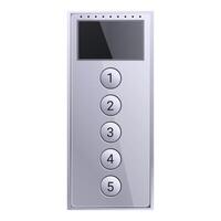 Modern elevator control panel showing floor numbers vector