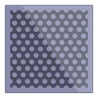 Metal grate with hexagonal pattern reflecting light vector