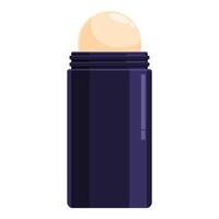 Roll on deodorant staying in dark bottle vector