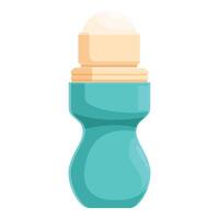 Turquoise roll on deodorant providing long lasting freshness vector