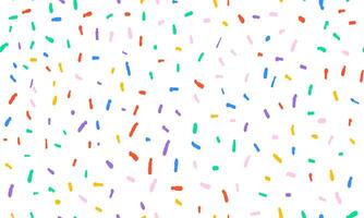 Colorful small dash seamless pattern on white background vector